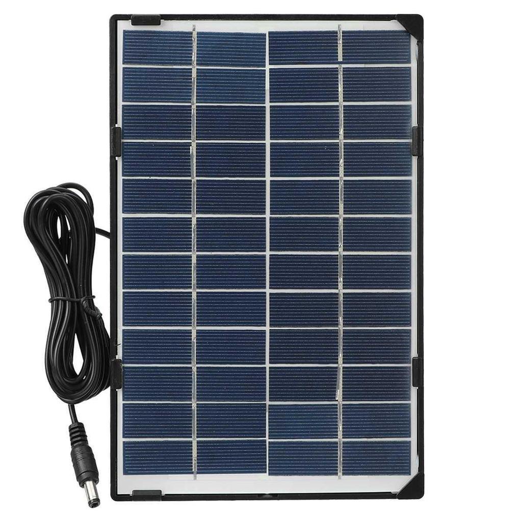 Panou Solar Exterior 6W 12V pentru Cameră CCTV de Supraveghere cu Ieșire DC5521 Sistem de Încărcare cu Energie Solară