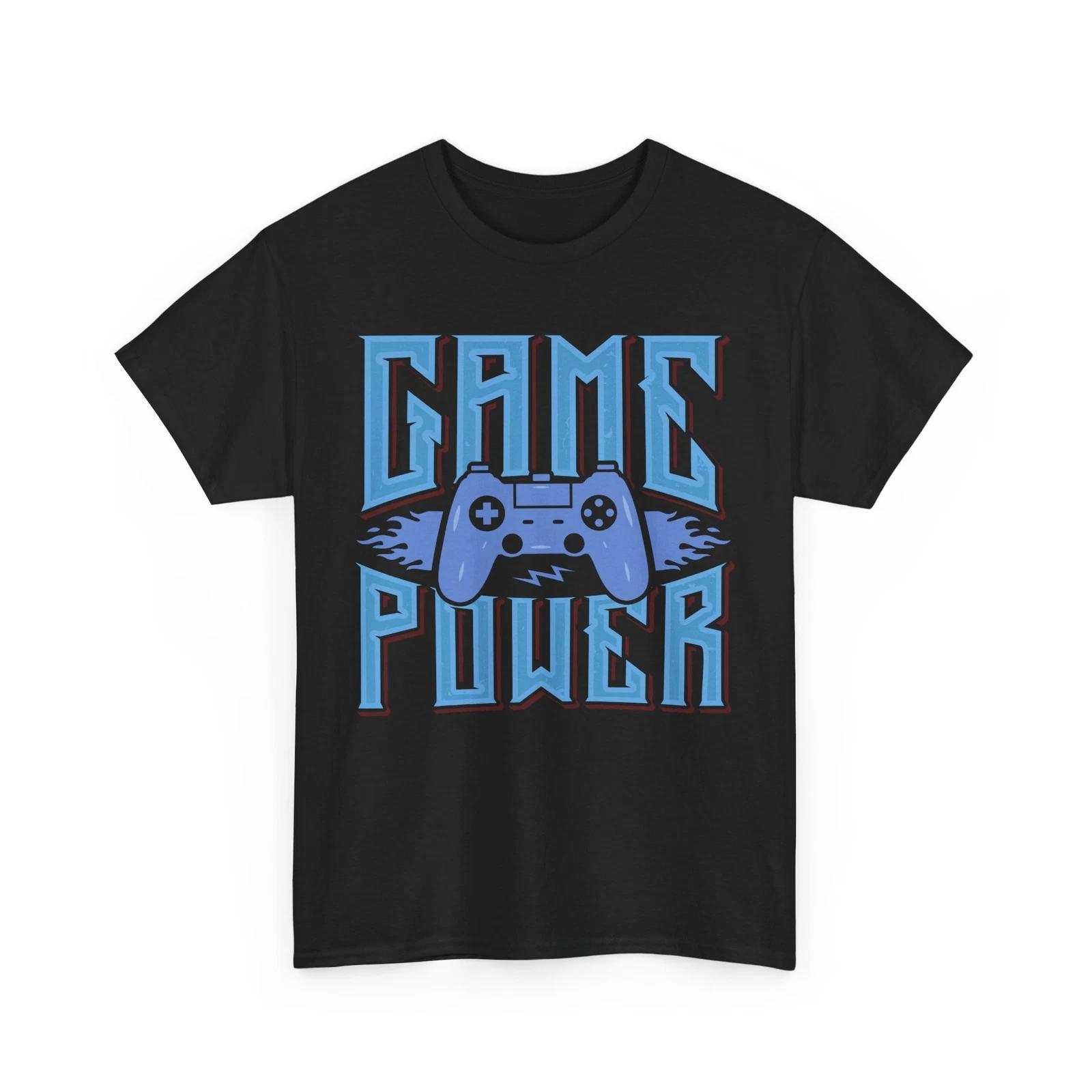 Game Power T-Shirt | Gamer Life Tee | Fun Gaming Shirt for Players M