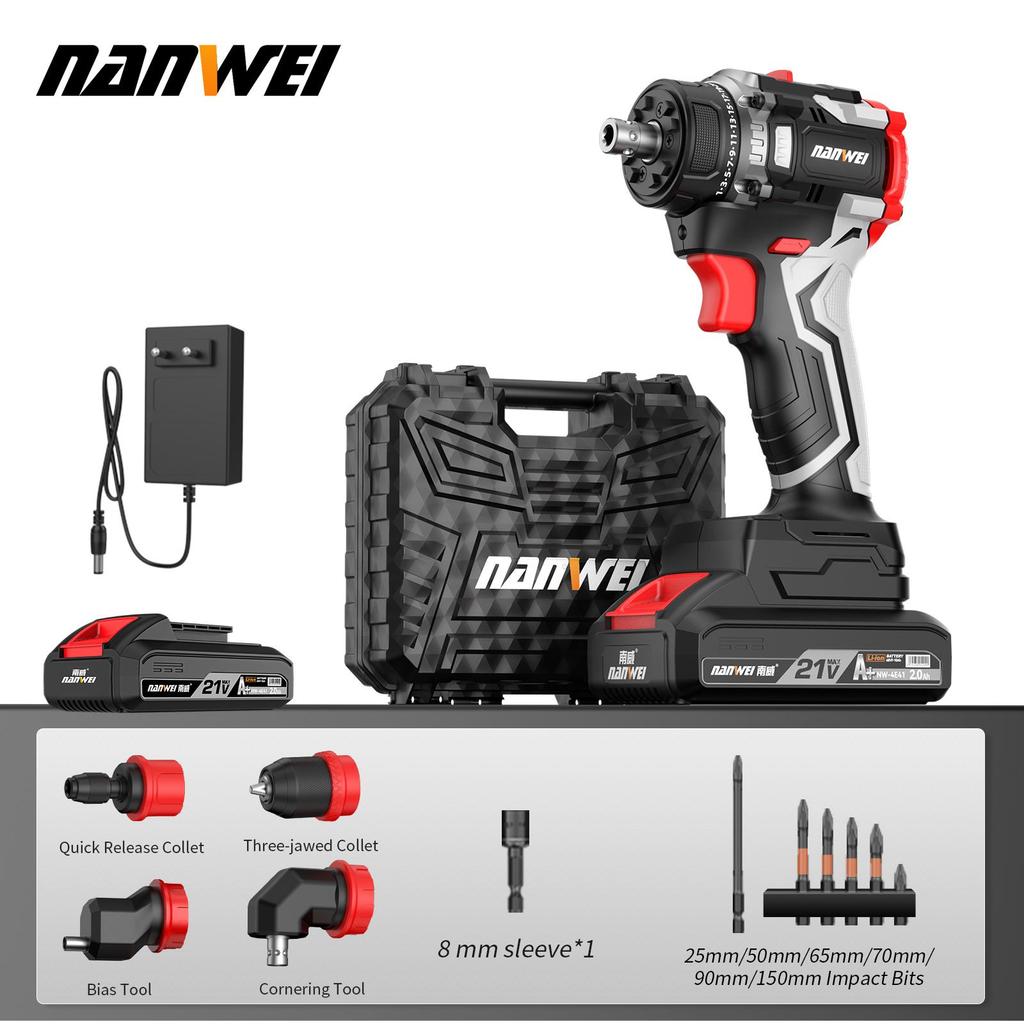NANWEI Multi-head - Electric Screwdriver with Brushless Motor