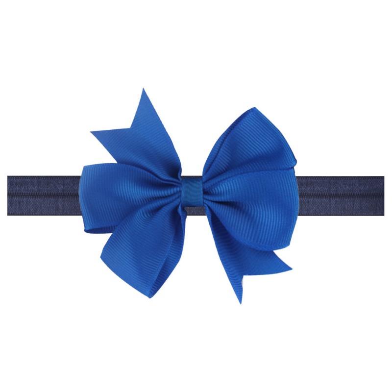 Children's headband, solid V-shaped ribbon, dovetail baby bow headband 21 colors