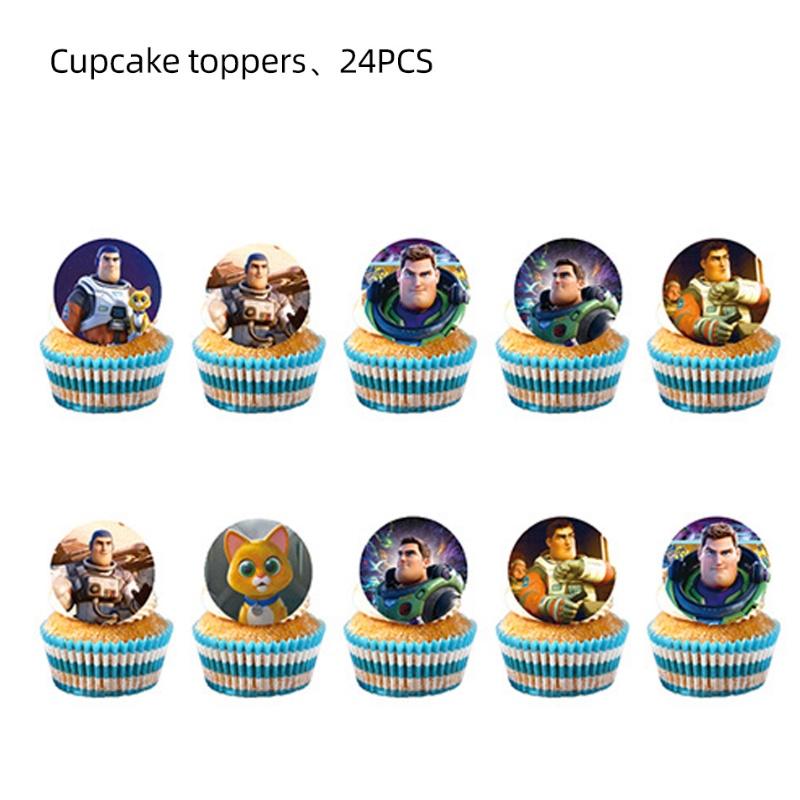 Buzz Lightyear Toy Story Birthday Party Decoration Set With Balloons Banner And Cake Toppers