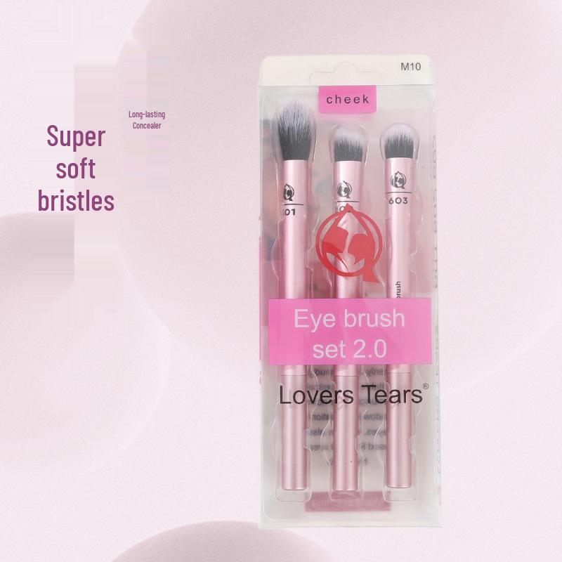 LOVERSTEARS Soft Bristle Makeup Brush Set - Loose Powder, Blush, Contour, Portable Tools