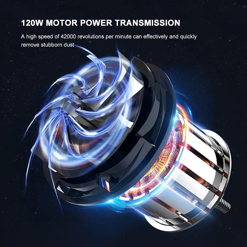 3-in-1 High-Power Wireless Handheld Vacuum Cleaner - Strong Suction, Blowing Pump, Portable, For Car And Home, Lightweight, Cordless, Rechargeable