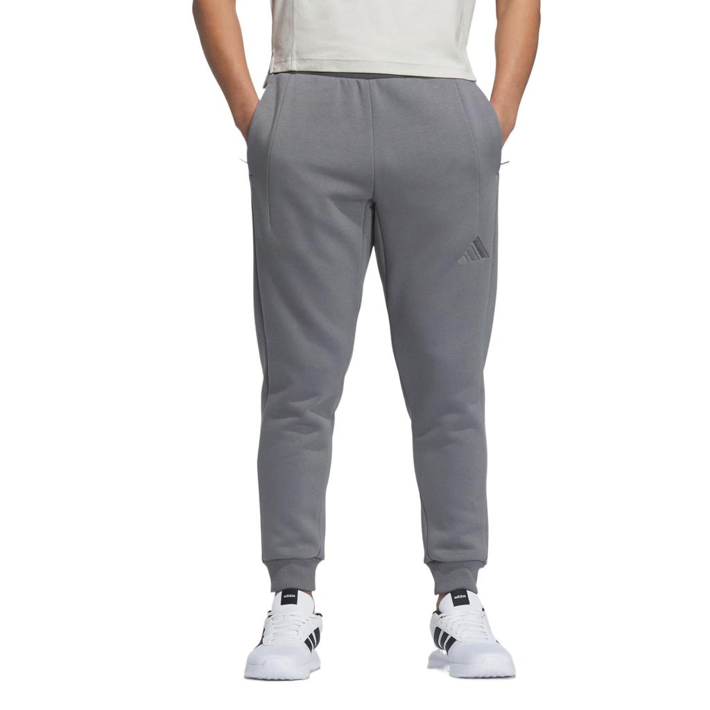 Adidas M MH KN PT Comfortable Solid Color Lace-Up Tapered Casual Pants Men Pants Gray JY6962