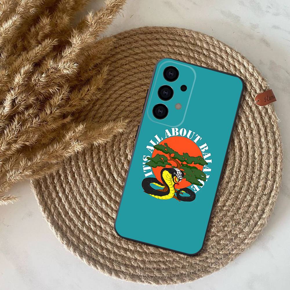 Cobra Kai Snake Phone Case For Samsung S25,S24,S21,S22,S23,S30,Ultra,S20,Plus,Fe,Lite,Note,10,9,5G Black Cover