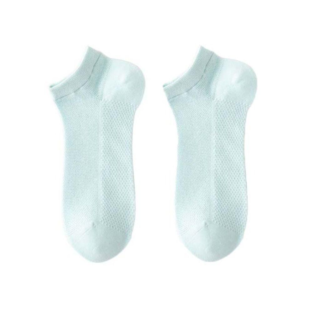 Thin Short Running Socks Solid Color Sports Boat Socks Soft Summer Mesh Socks  Women