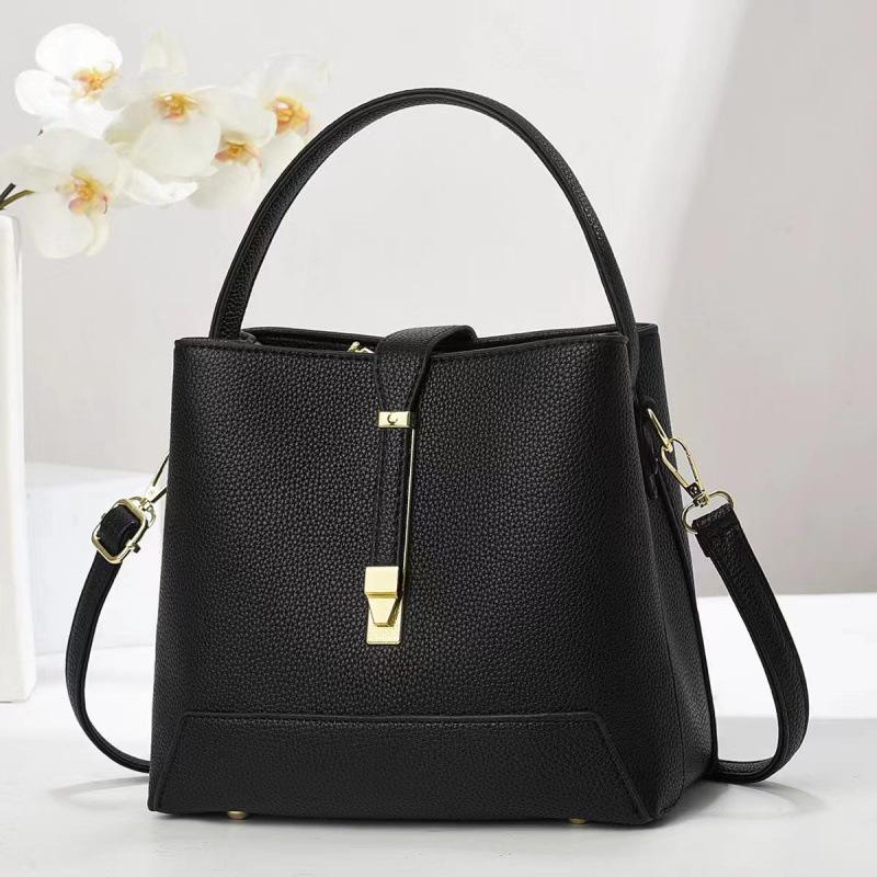 Bag Women's New Handbag Korean Version Texture Shoulder Oblique Span Bag Women's Bucket Bag Bags