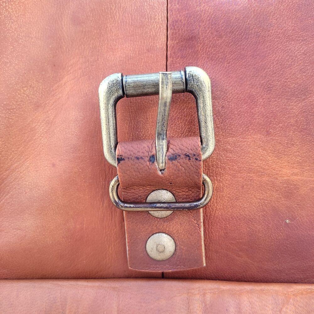 Handgefertigt Neu Echtes Ziegenleder Großer Rucksack Reise Rucksack Laptoptasche Sporttasche