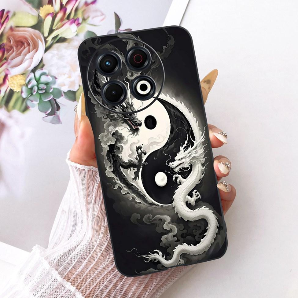 Phone Case For Tecno Spark 30 Pro 4G Cover KL7 Luxury Fashion Cute Cat Funny Painted Bumper For Tecno Spark 30 Pro 4G Casing
