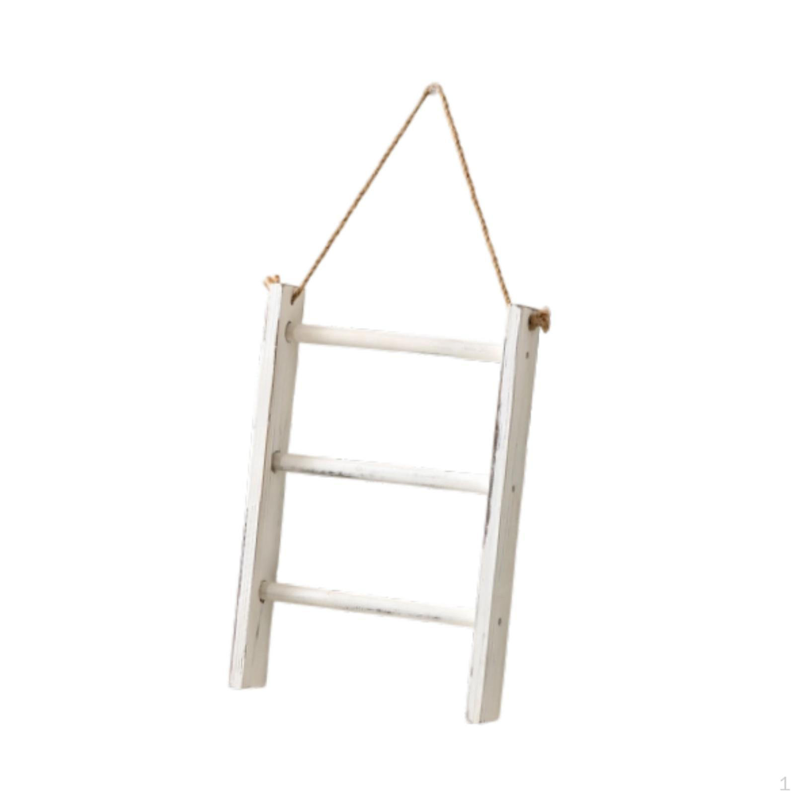 

Rustic 3-Tier Wooden Towel Rack for Farmhouse Or Hotel Bathroom White