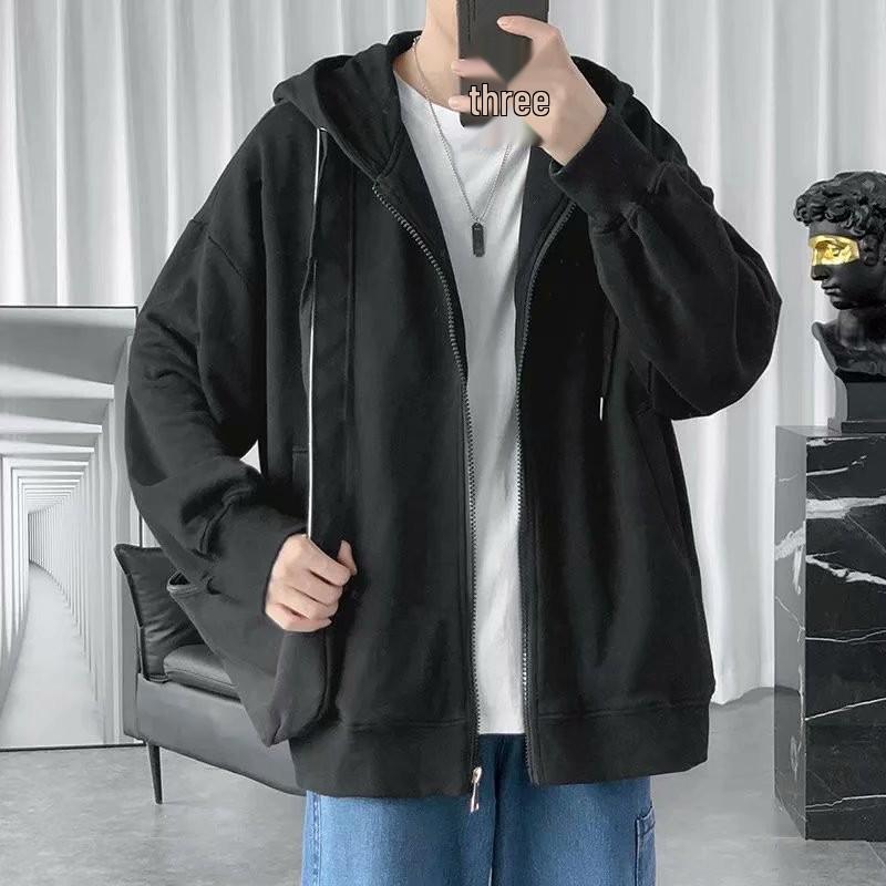 

Men s Spring/Autumn Multi-Pocket Casual Japanese Trend Hoodie, Loose National Trend Stylish Vest Outerwear 5XL