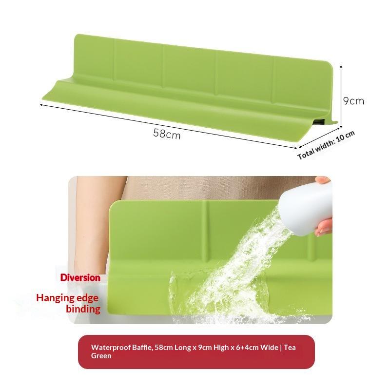 Multiple Purpose Elastomer Water Dam Guard Flexible Seal Ribbon For Kitchen Bathroom Sink Unequipped Required