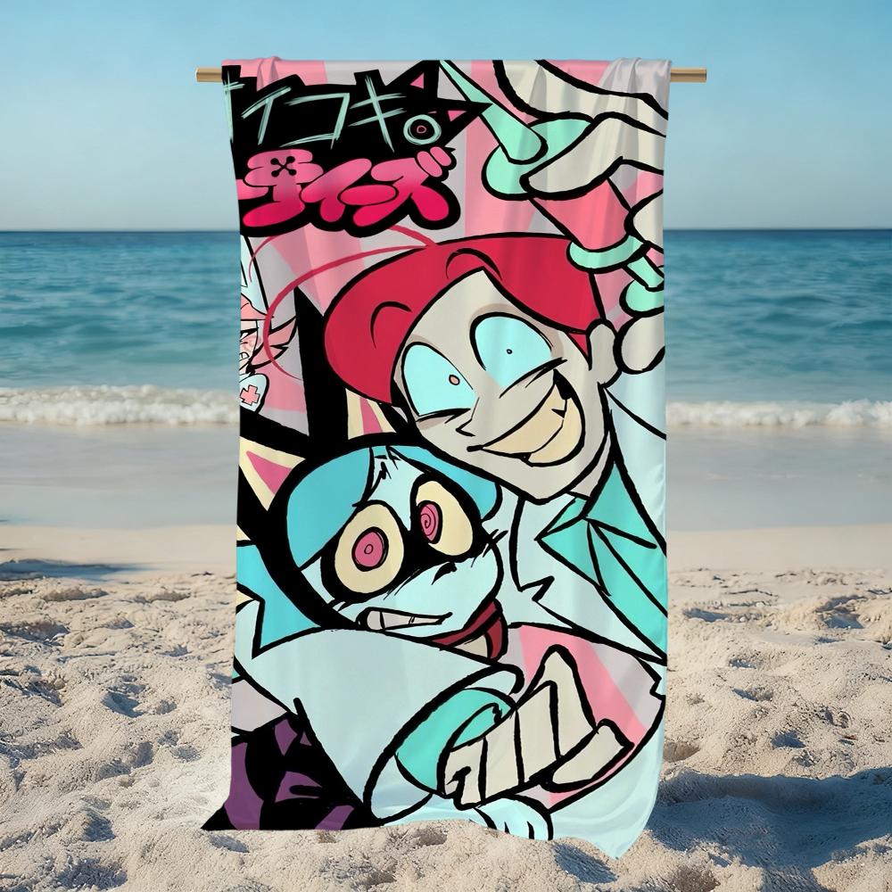 P-Psychocuties-s cute anime Towel Beach Quick Dry Soft Pool Towels Gift for Travel Gym Shower Camping sports