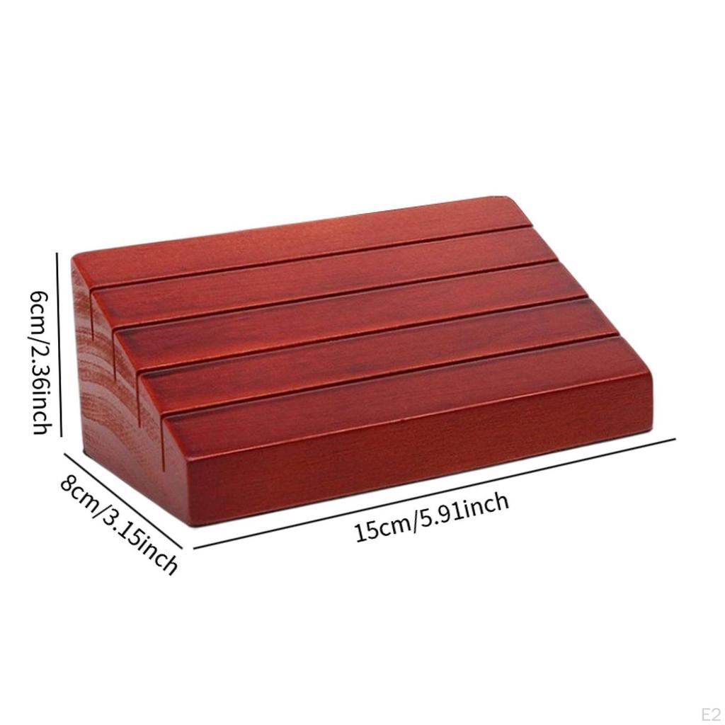 Spillekortholder Display Premium for Barn Seniorer Voksne Stabil Massivt Tre Organizer