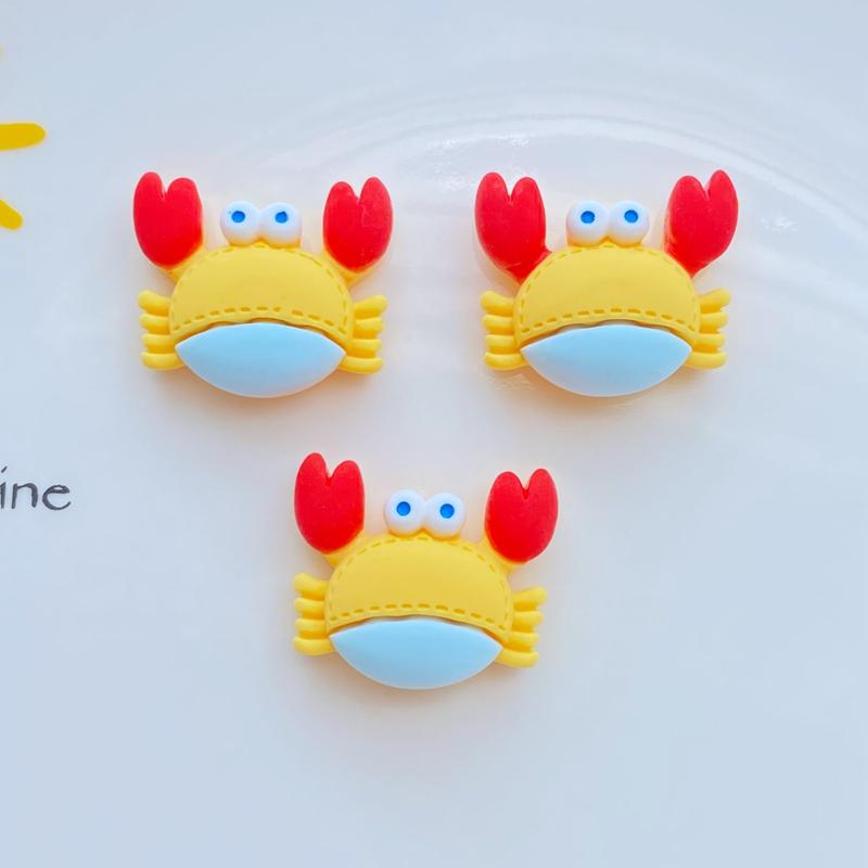 10Pcs New Cute Mixed Mini Marine Animal Series Flat Back Resin Cabochons Scrapbooking DIY Jewelry Craft Decoration Accessorie
