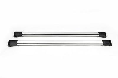 Tagbøjler til almindelige tagrælinger med nøgle WingBar V1 (2 stk) op til 140 cm, Grå