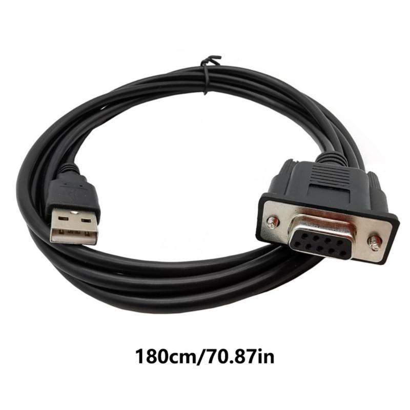 Highly Speed USB to RS232 Converters Cable USB Male to RS232 Female Serial Cable for PC and Laptops Data Exchange