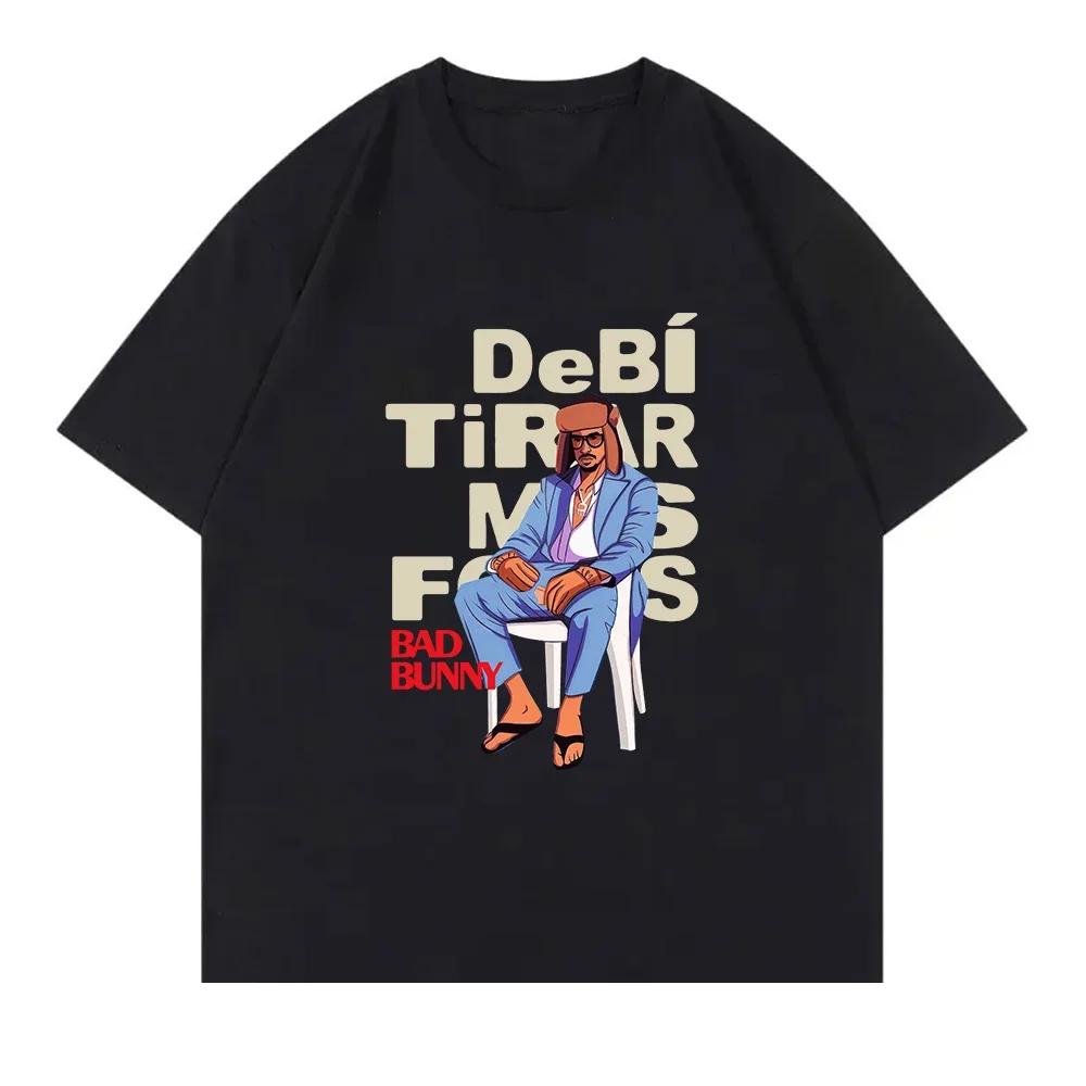 BAD BUNNY DeBÍ TiRAR MáS FOToS TShirt All Album Women Clothing Retro Harajuku High Quality Clothes Fans TShirts