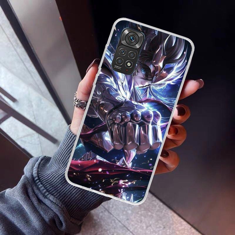 Saint Seiya Cool Phone Case For Xiaomi Poco X5 X6 X7 Pro F7 Ultra M7 Redmi 15C 15 13C 13 12C 12 10 10C 10A 9 9C 9T 9A Cover Poco