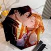 Sword Art Online Umbrella with Automatic Open/Close & Self-8-Rib Heavy-Duty Umbrella, Compact Travel Umbrella Suitable for Outdoor