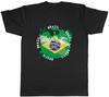 Tennis Sports With Brazil Flag Mens Unisex T-Shirt Tee Gift