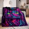 1pc Galaxy Cat Blanket, Lightweight Flannel Throw Blanket For Sofa, Bed, Travel, Camping, Living Room, Office, Couch, Chair, And Bed