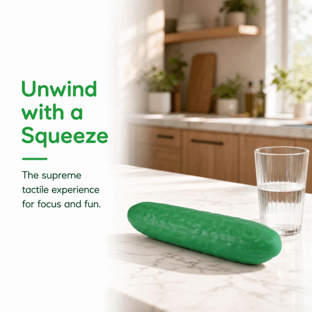 Super Soft Cucumber Squeeze Model Simulation Vegetable Pinch Slow Rebound Cucumber Photo Prop