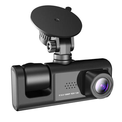 1080P DVR prístrojová kamera Predná, vnútorná a zadná kamera Dashcam Recorder Podpora prístrojovej kamery s 2-palcovou obrazovkou