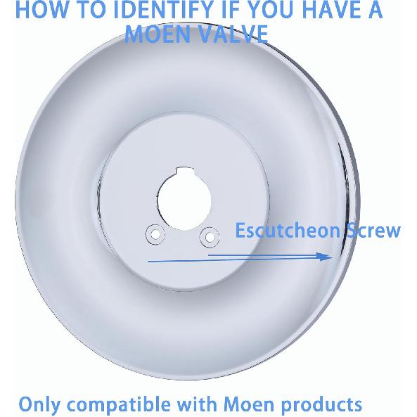 Showe Trim Kit fits Moen Tub and Shower Chateau Series with Brass Escutcheon Screws Tube and Handle By INSIHAY (Oil Black)