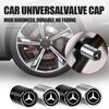 4Pc Car Wheel Tire Valve Caps Air Stem Tyre Plug Accessories For Mercedes-Benz W203 W204 W205 W212 W213 W166 W167 W176 W177 W223