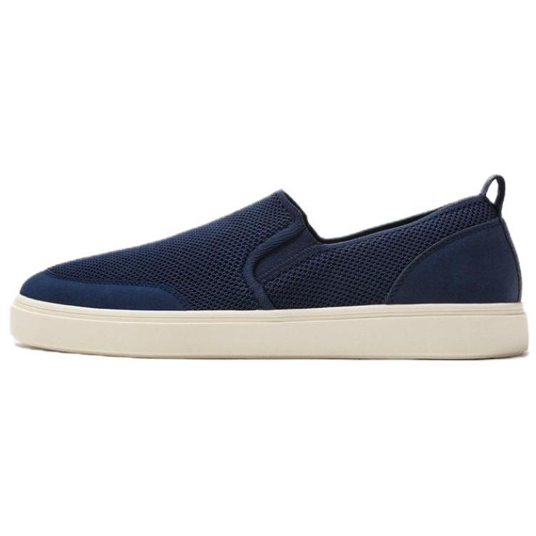 Zara Mesh Slip On Casual Sneakers Navy Blue Men 12237520402 46