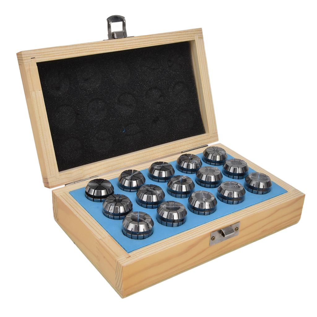 15 Stück ER25 Federzange Hohe Genauigkeit Kohlenstoffstahl Spannfutter CNC Graviermaschinenteile 2?16 mm