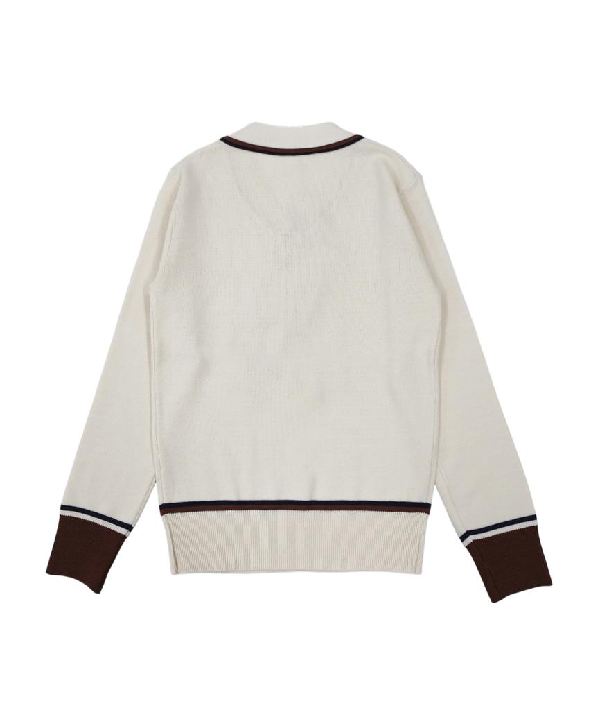 MONBIRDIE GOLF Marie Ribbon Knit Ivory