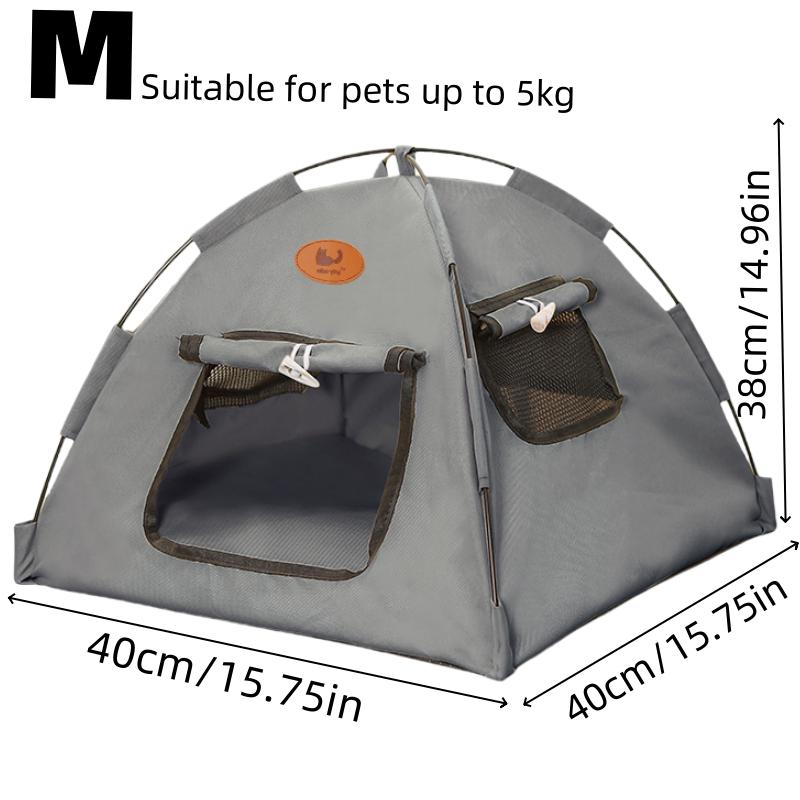 Das neue dreifarbige Zeltnest mit eigenem Türvorhang, allgemeine Belüftung für vier Jahreszeiten ohne Geruch, geschlossenes warmes Haustiernest