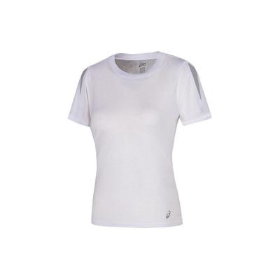 T-shirt Femme Respirant Col Rond Manches Courtes Hauts Blanc 2032C386-100
