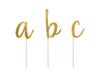 Partydeco Toppery Alfabet Zloty 95 12Cm 1 Op 53 Szt