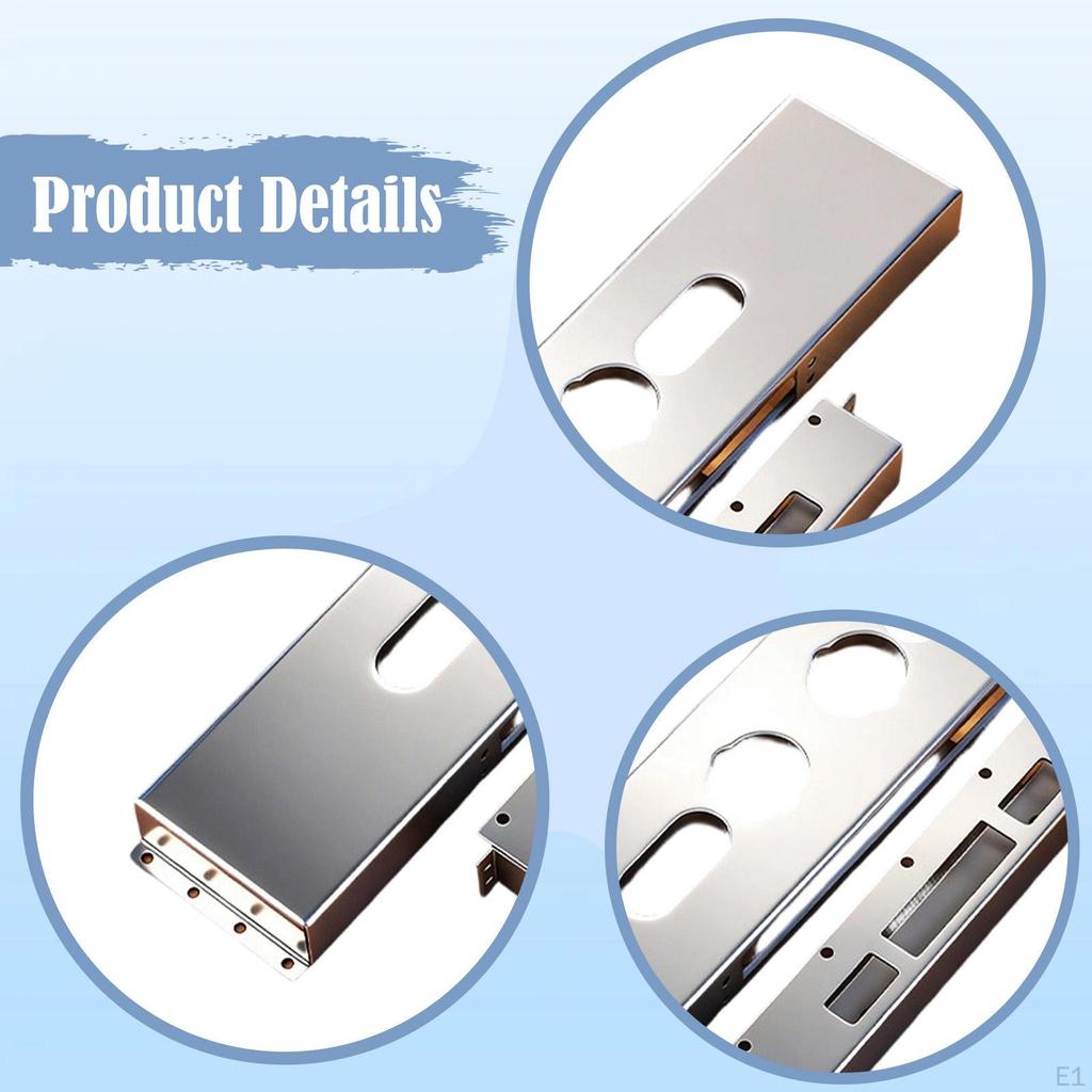 Stainless Steel Lock Box Double Sided Opening Thick Premium for Existing Doors Rustproof Adjustable