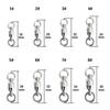 5pcs Swivels Ball Bearing Swivel Solid Rings Stainless Steel Solid Fish Connector  Saltwater Fishing