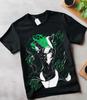 Kyojuro Rengoku T-Shirt Kimetsu No Yaiba Anime Demon Slayer Black Shirt All Size