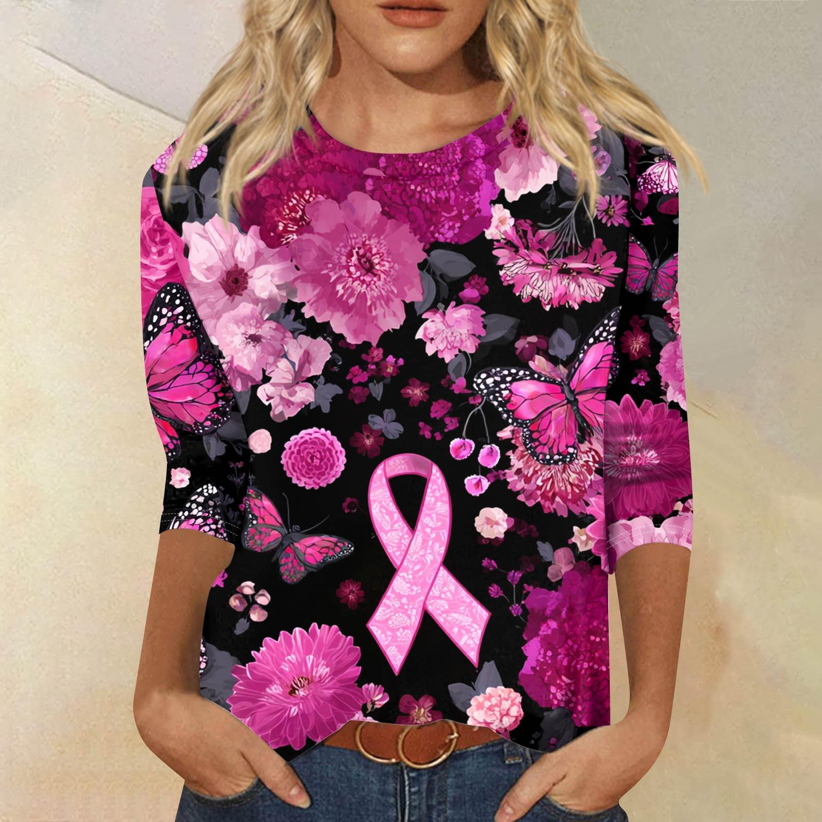 

Women s Fashion Casual Seven Split Sleeve Printed Loose Round Neck Top XXL
