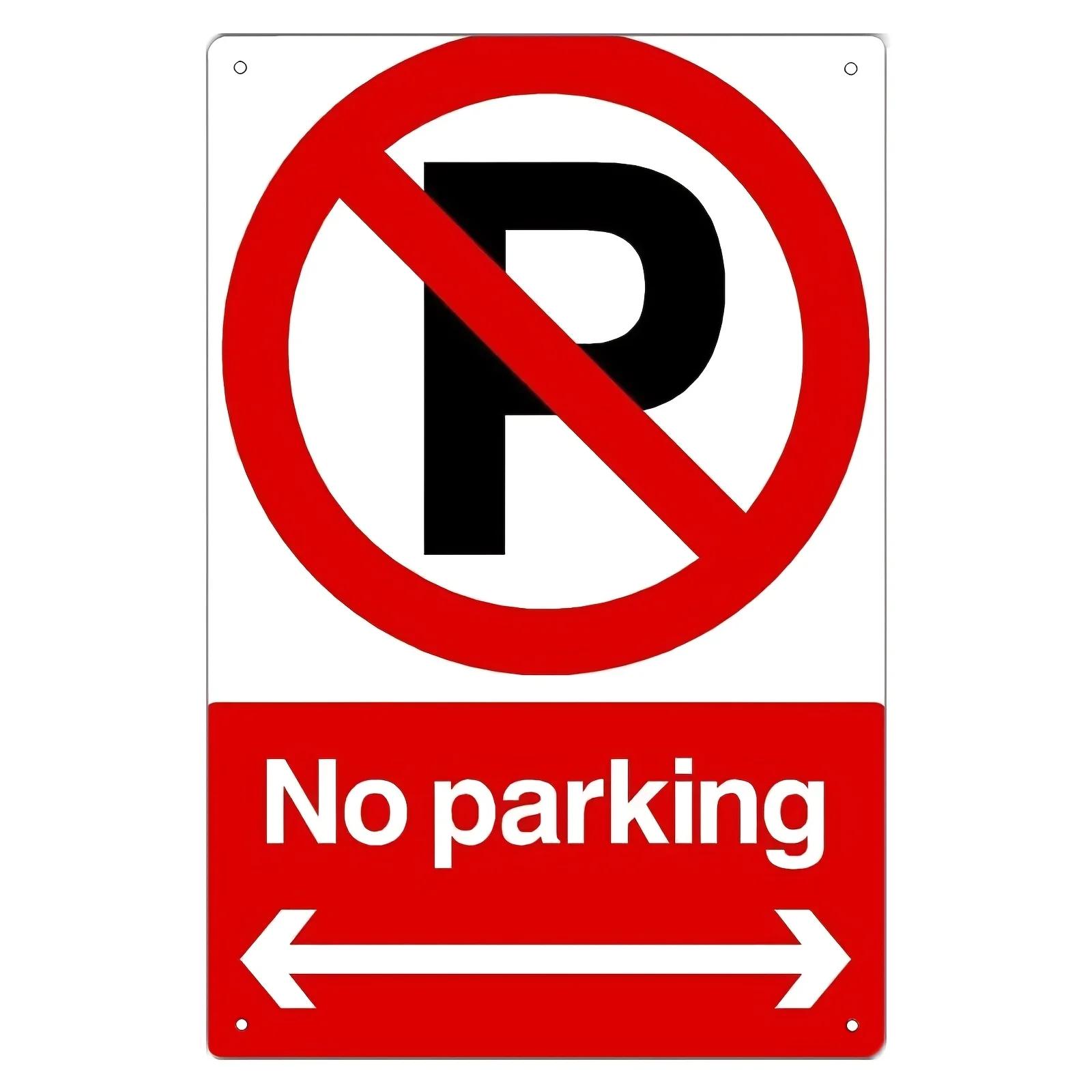 

Inspired No Parking Metal Sign with Iron Wall Art Durable EasytoInstall for Bathroom Cafe Street IndoorOutdoor U 20x30cm（7.8x11.8inch）