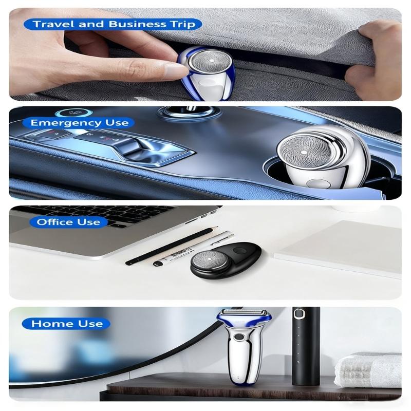 Pocket Size Electric Men Shaver Wet Dry Trimmer Shaving Machine Portable Detachable Washable Head Beard Razors Enduring