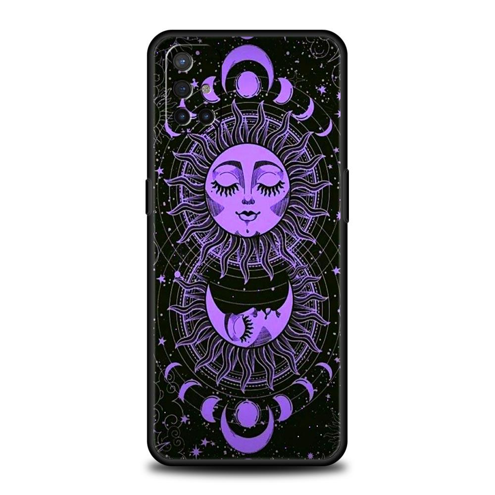 Phone Case For Oneplus 13R 12R 10R 13 12 11 10T Nord N100 N10 Z N30 CE 3 2 2T Pro Lite 5G Soft TPU Cover Funny Sun Moon Face Bag