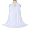 Ramadan Modal Cotton Jersey Hijabs For Woman Long Muslim Scarf Shawl Plain Soft Turban Tie Head Wraps For Women Islamic Clothing