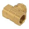 DN15 Brass One Way Automatic Swing Check Valve for Water Oil Acidic Media