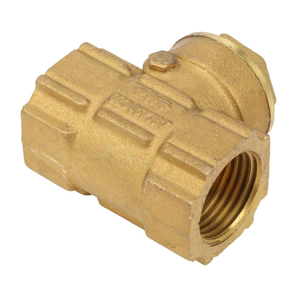 DN15 Brass One Way Automatic Swing Check Valve for Water Oil Acidic Media