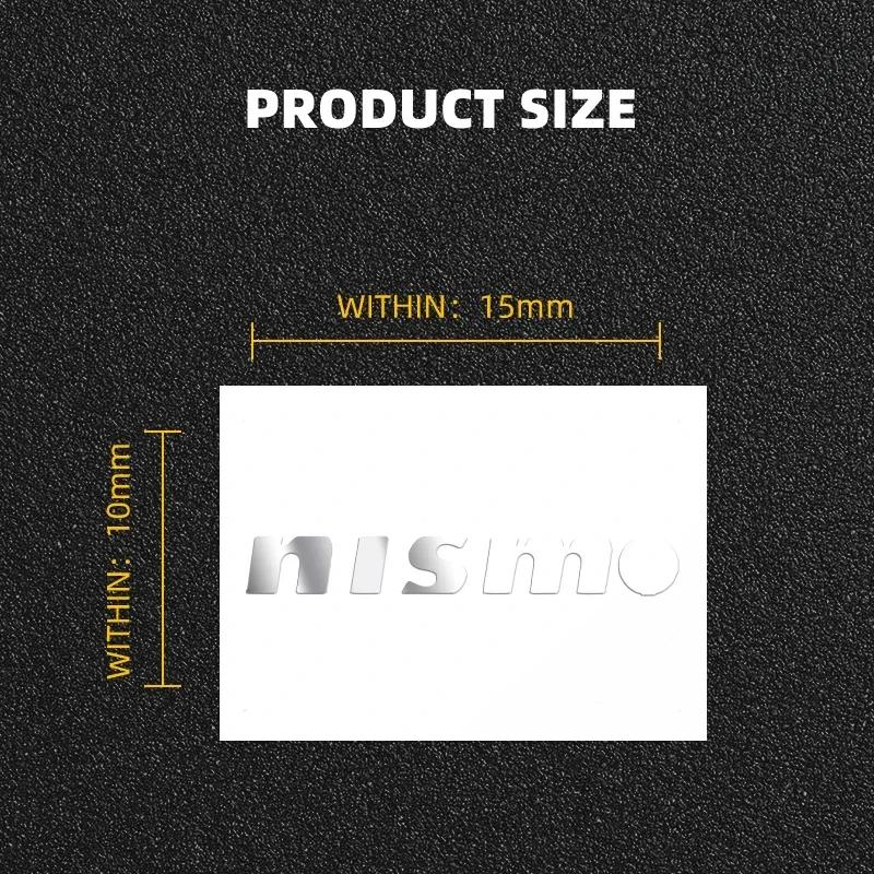 2/5/10pcs Car Emblem Logo Decorative Stickers Badge Decal Interior Styling For Nissan Nismo Tiida Teana GTR Juke Qashqai