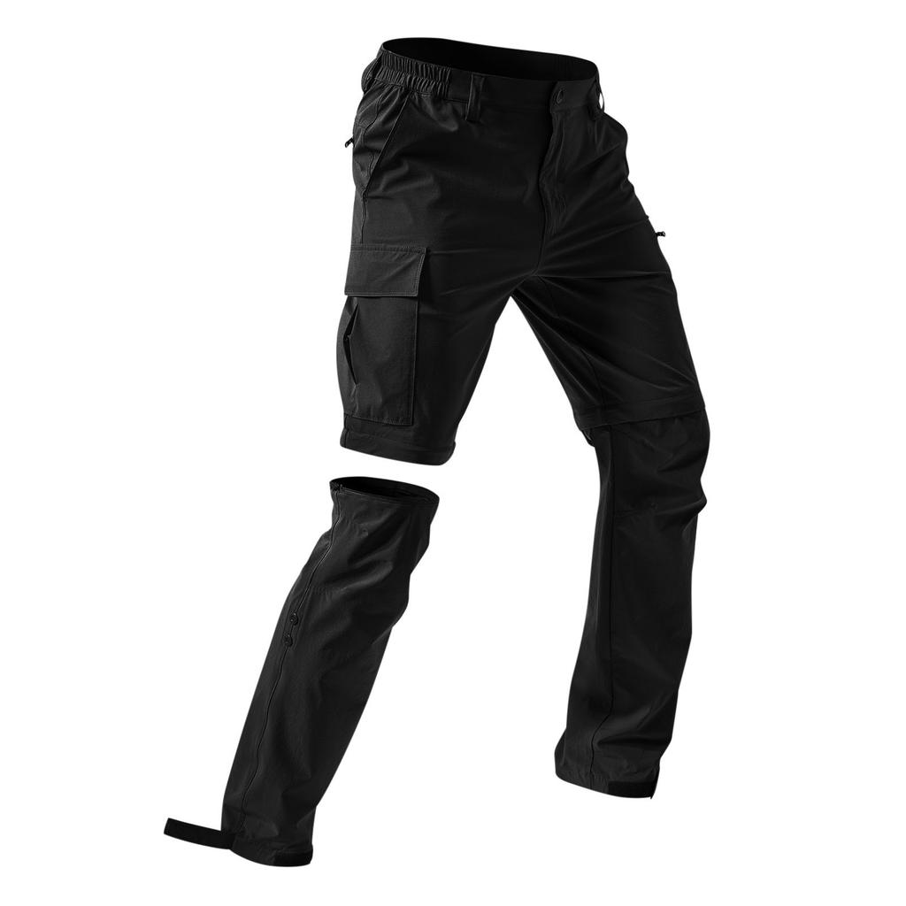 Detachable Sports and Casual Multi-pocket Work Trousers; Loose-fitting Outdoor Casual Trousers