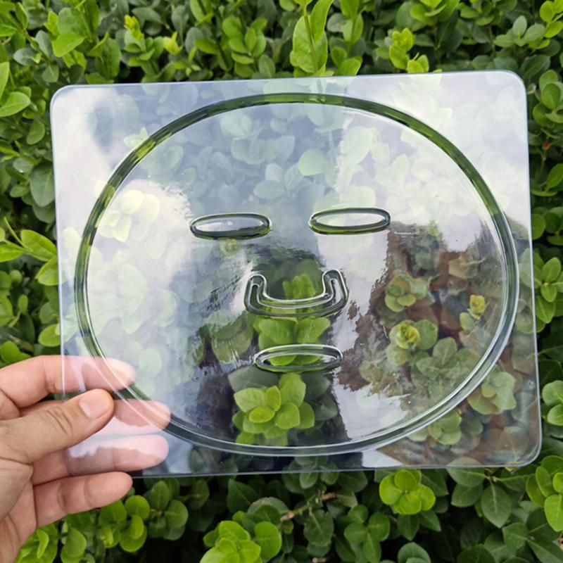 3/5Pcs Facial Mask Mold Tray Plate Transparent Pvc Fruit Vegetable Seaweed Mud Facial Mask Board Reusable Skincare Beauty Tool