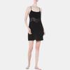 Calvin Klein Solid Color Short Lace Camisole Dress Women Dresses Black QS6846-UB1